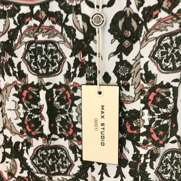 Max Studio Sleeveless Fit & Flare pleated Cocktail career Dress - Picture 8 of 10